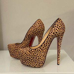Christian Louboutin Pony Hair Daffodile Pump